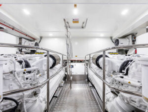 Pearl 95 engine room