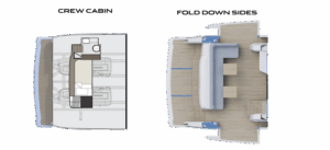 PEARL 63 CREW AND FOLD DOWN SIDES LAYOUT