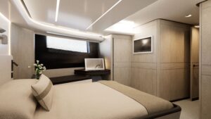 Pearl 100 Hybrid Lower Forward Cabin Port side
