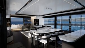 Pearl 100 Hybrid Saloon Dining Area