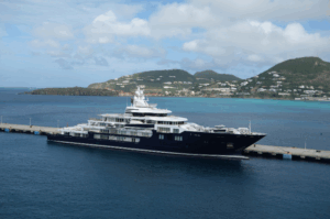 superyacht moored