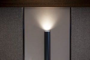 Modern interior lighting on Sunseeker Manhattan 68 yacht, 2021 model.