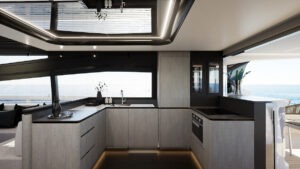 Pearl 73 Interior Galley