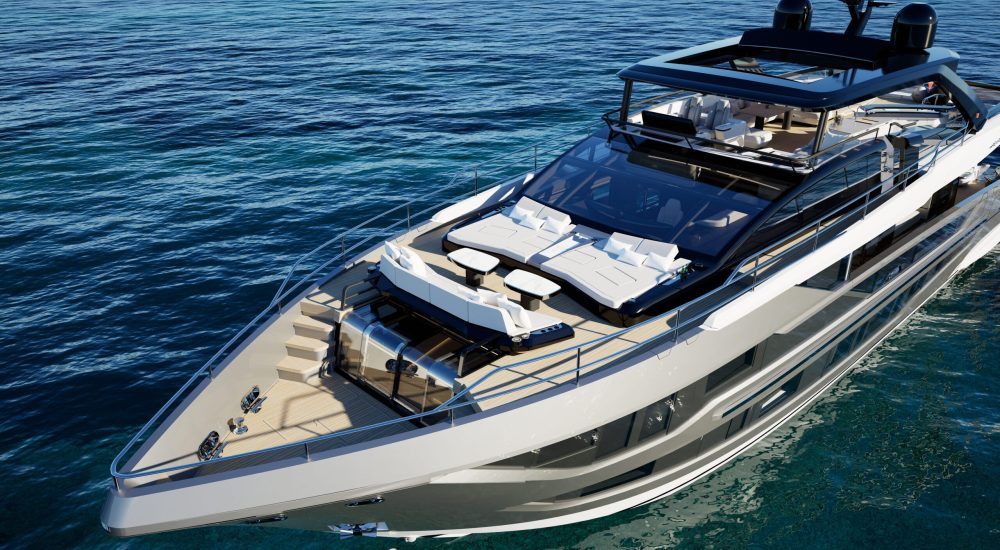 Pearl 100 Hybrid Exterior - Foredeck Starboard