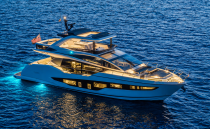 SABRE - ELEVATED DUSK - TWO STERN TWO AFT SIDE LIGHTS - © REBORN YACHT MEDIA
