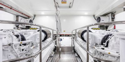 Pearl 95 engine room